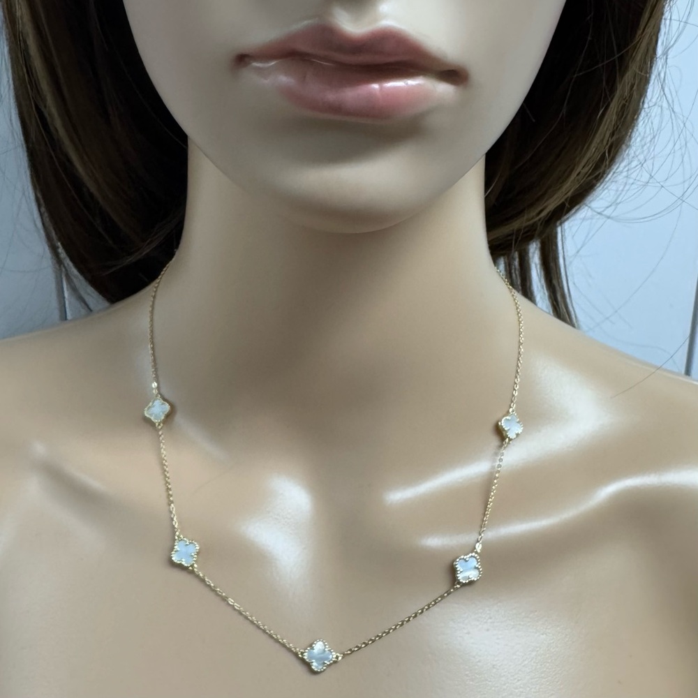 🍀SALE $1500 SET CUSTOM CLOVER MOTHER OF PEARL - Picture 5 of 13